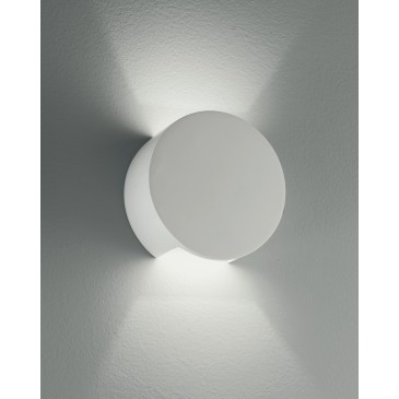 I-LEIRON-AP - Applique Paintable Plaster Round Double Diffusion of Light Applique G9