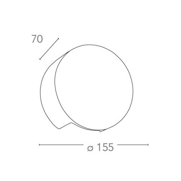 Applique ronde Leiron 15,5 cm en plâtre à peindre avec ventilateur à double diffusion