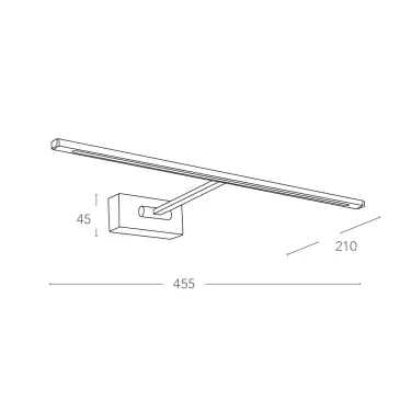 Applique murale LED extra-plate 4 W | Mondialshop