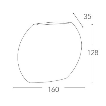 Applique murale extérieure ronde à LED blanche | Mondialshop