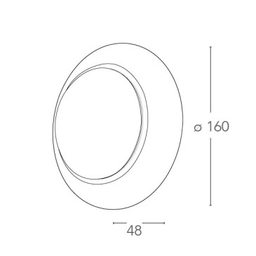 Applique murale LED ronde blanche orientable | Mondialshop