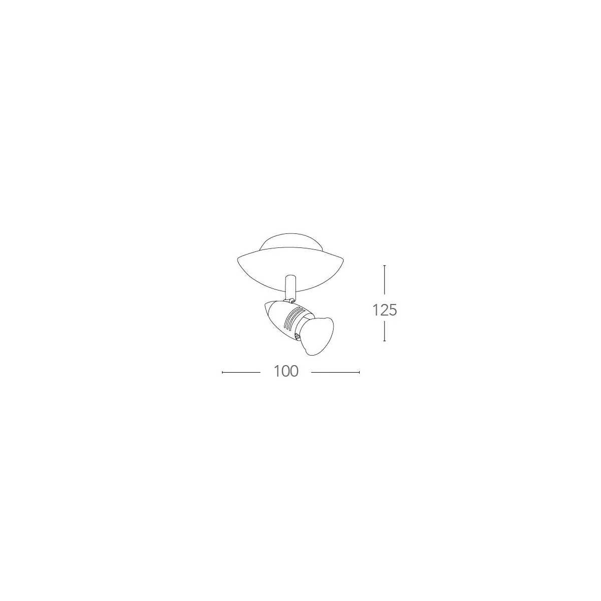 Applique dal design moderno di colore nickel 42 watt 2800 kelvin GU10