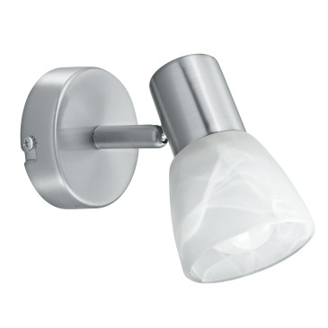 Strahler mit weißem Lampenschirm | Mondialshop