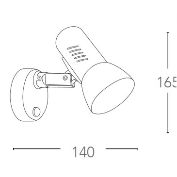 Klassischer weißer Einzelstrahler | Mondialshop