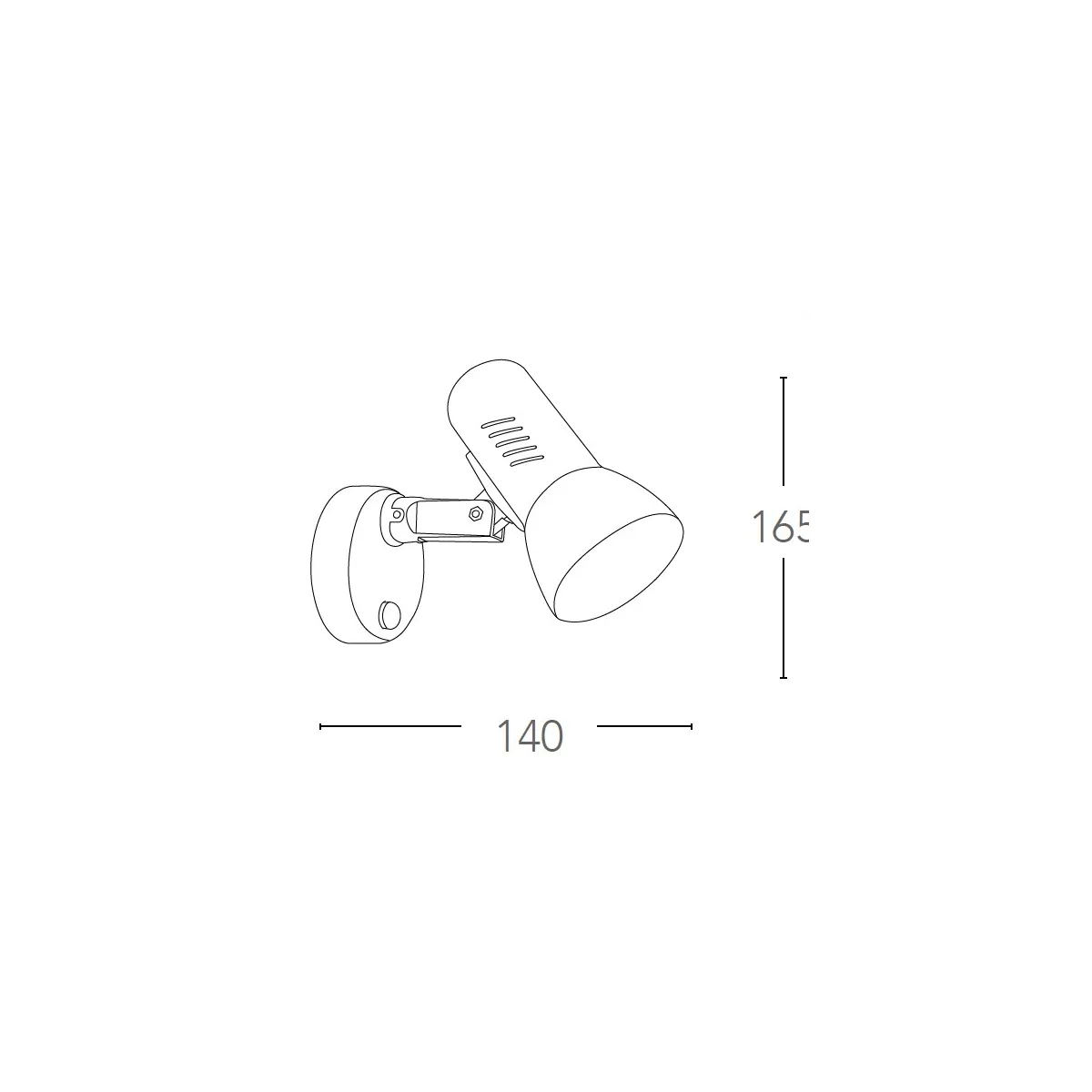 Faretto Spot Singolo Classico Bianco | Mondialshop