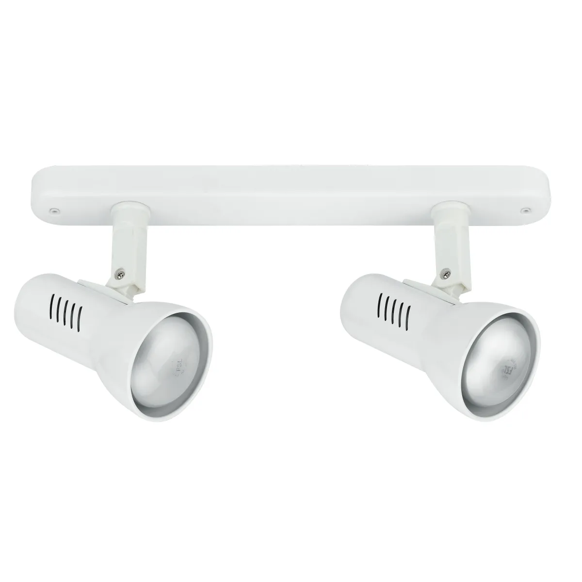 Moderne zweiflammige weiße Wandleuchte 42 Watt E27