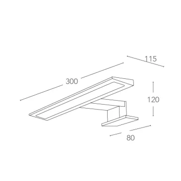 Applique LED Specchio Bagno Cromo | Mondialshop