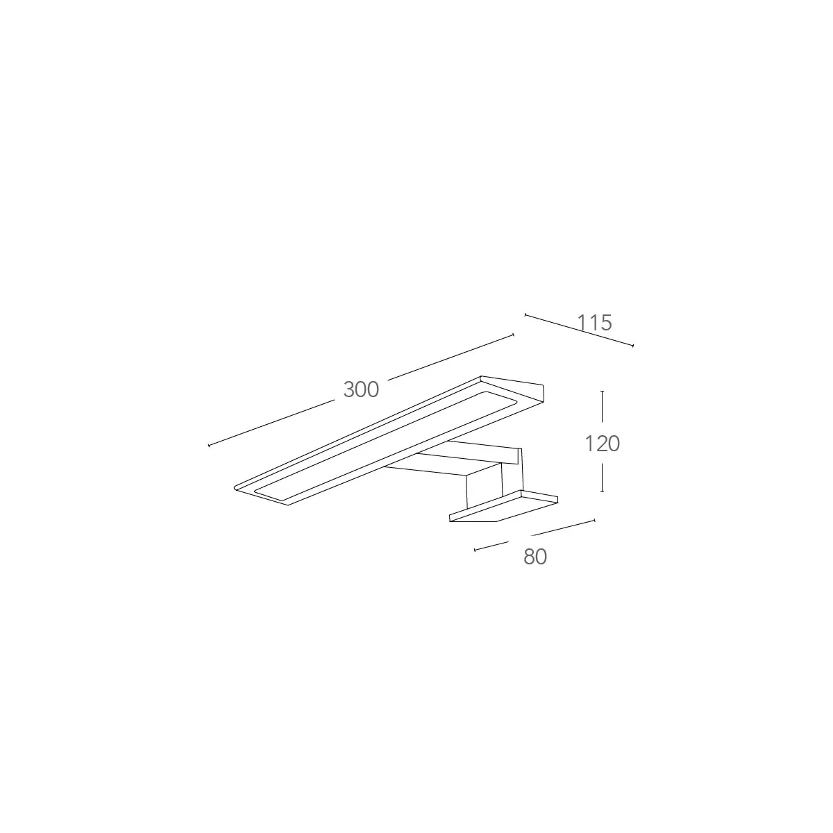 LED-Badezimmerspiegelleuchte in Chrom | Mondialshop