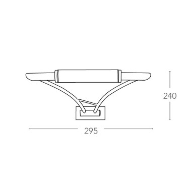 Verstellbare Chrom-Wandleuchte, geeignet für Wohnzimmer und Arbeitszimmer, aus Glas und Metall, R7S