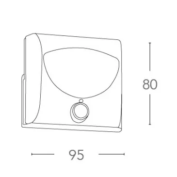 Applique lampada a led con sensore di prossimità