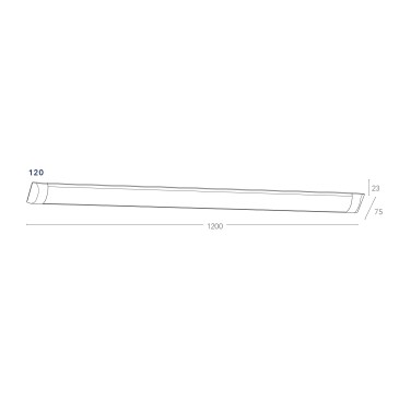 Plafoniera LED Bianca Barra Sottopensile | Mondialshop