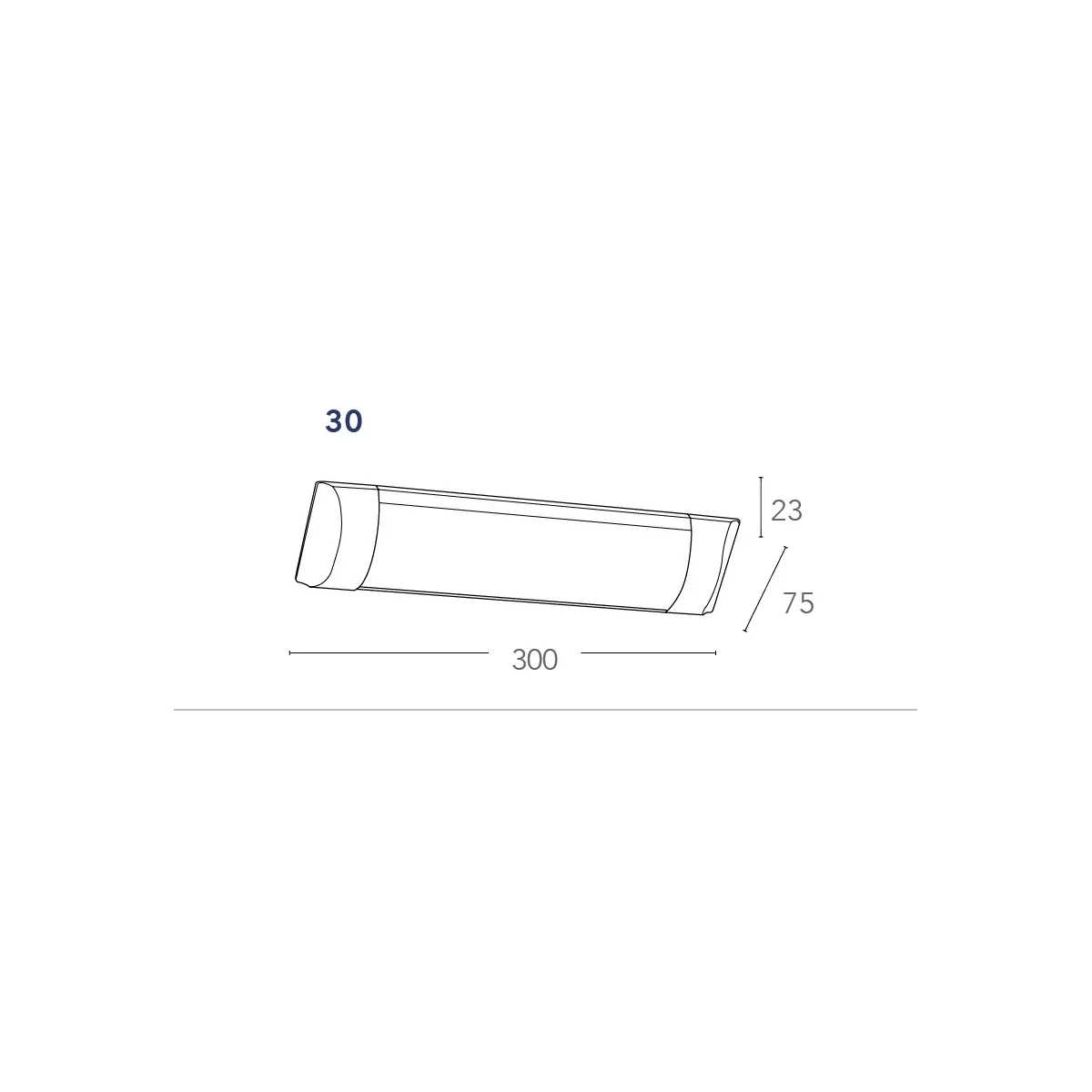 Lampada Bianca da sotto pensile Led  4000kelvin 9 watt