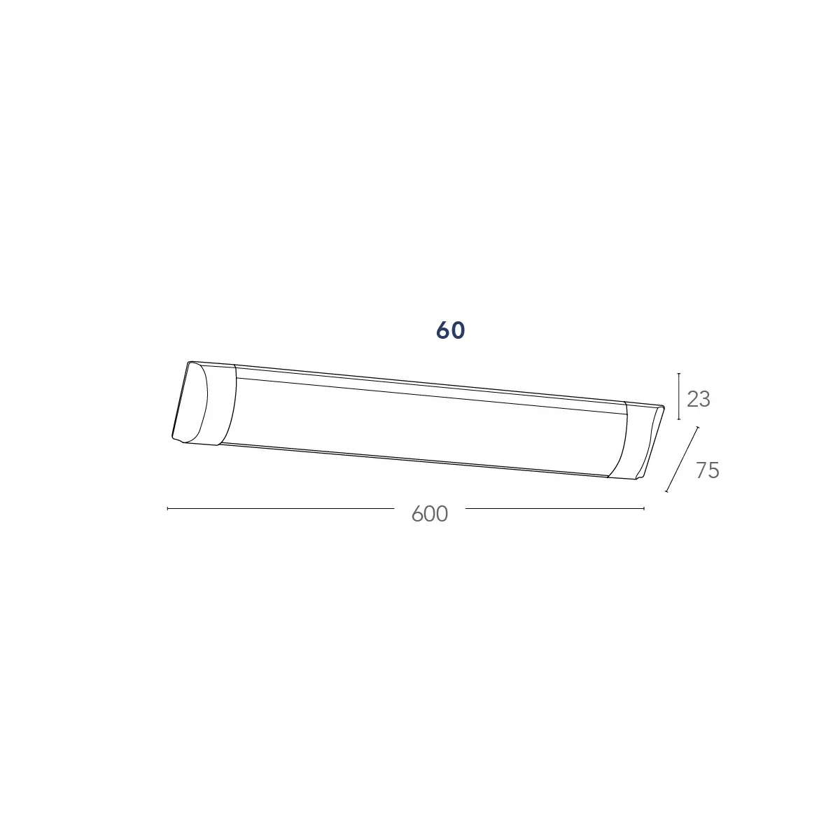 Applique Bianco Led  4000kelvin 18 watt