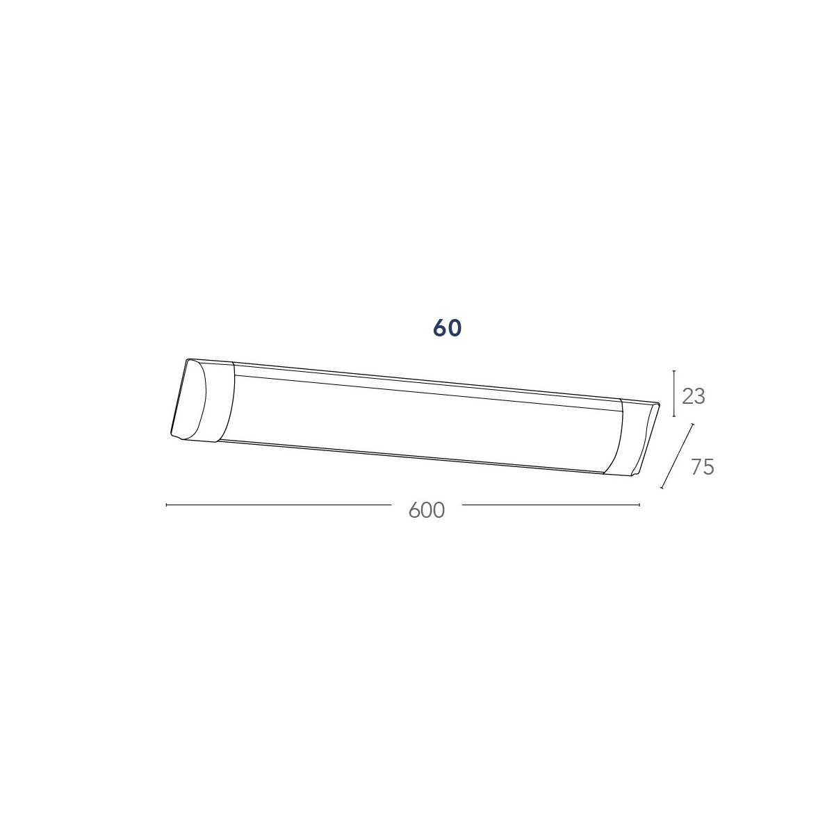 Applique LED blanche 4000kelvin 18 watts