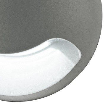 Applique tonda grigia con luce led...