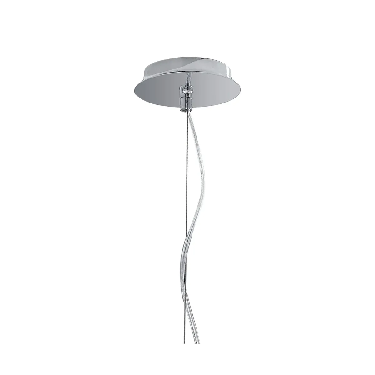 Suspension Fellini en métal chromé