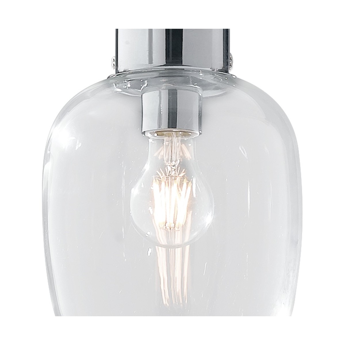 Diffuseur en verre soufflé transparent