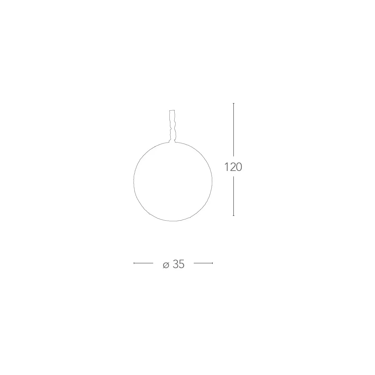 Sospensione Planet Tonda 35 cm in Metallo con Decoro a Cerchi e Cristalli FanEurope