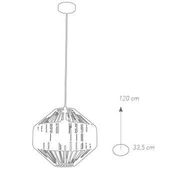 Lampadario Opium a Gabbia in Metallo Nero con Applicazioni in Vetro FanEurope