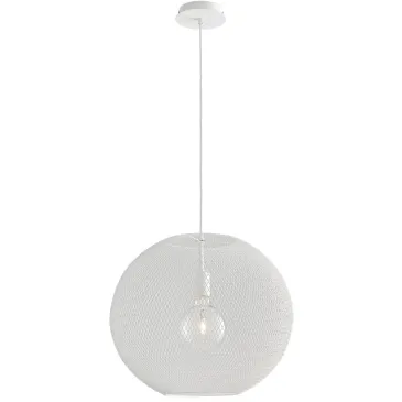 I-ESEDRA-S50 BCO - Lustre à Suspension Spherical Net White Metal Modern E27