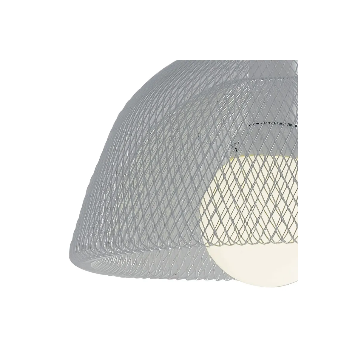 Abat-jour circulaire en métal blanc avec lustre de décoration de harem en filet
