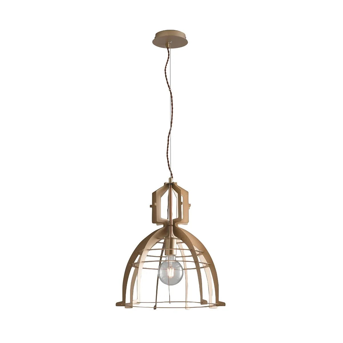 I-URBAN-S40 ORO - Sospensione Oro in Metallo Lampadario Interno Moderno E27