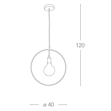 Suspension Circle Métal Or...