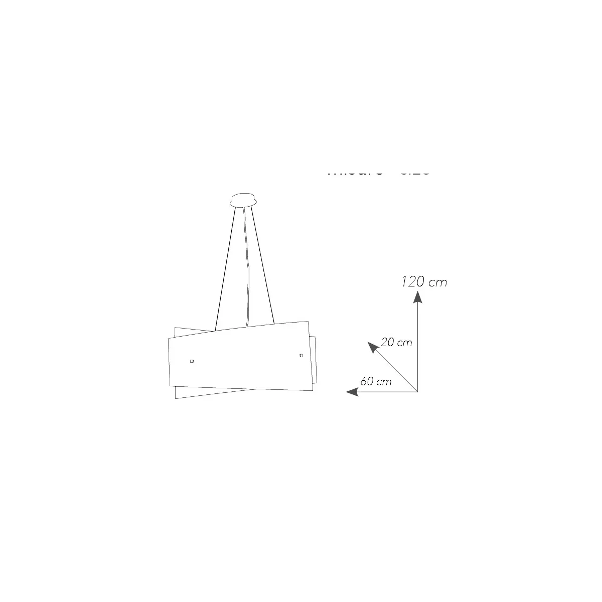 Lustre FanEurope Concept avec diffuseur en verre blanc brillant
