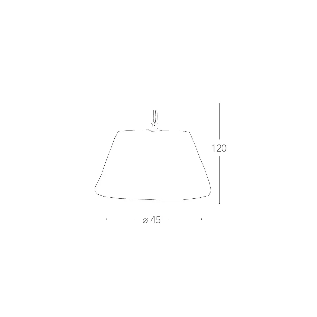 Lampadario Spriz con Paralume in Fili di Alluminio FanEurope