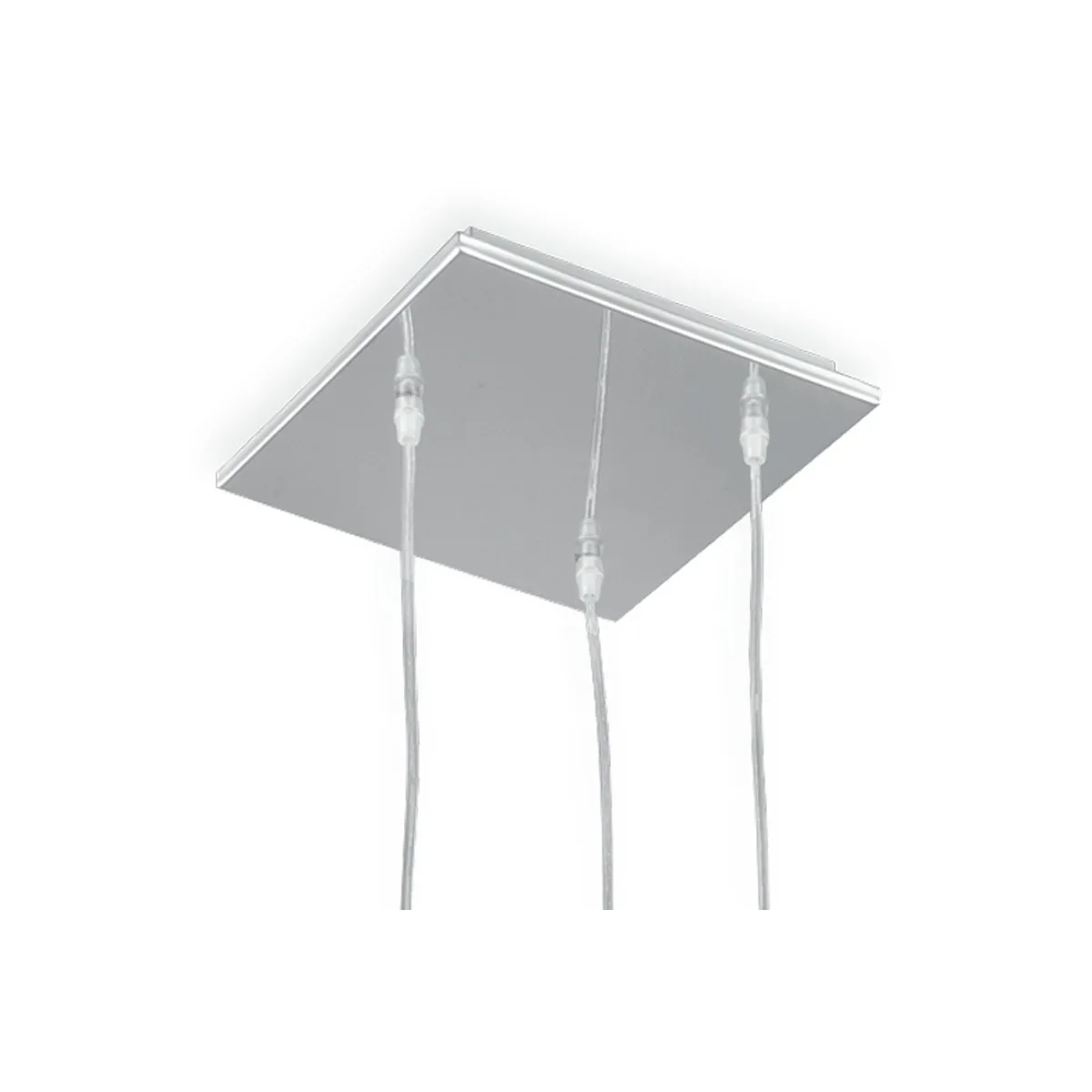 Lampadario Square 3 Sospensioni in Metallo Fan Europe