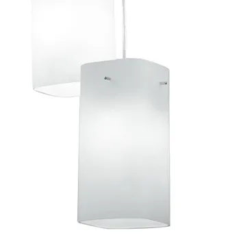 Abat-jour carrés en verre carré blanc