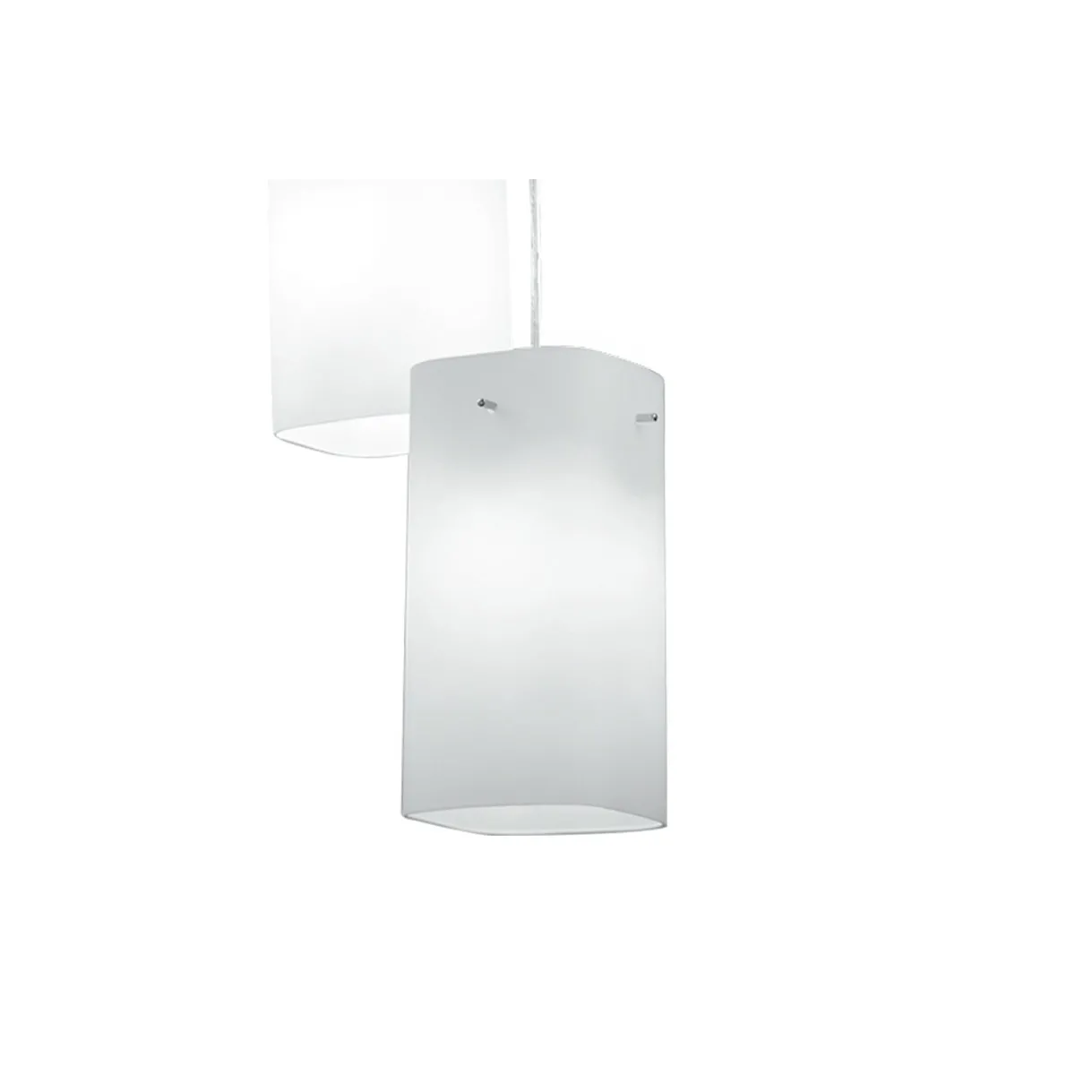 Paralumi Squadrati in Vetro Bianco Linea Square