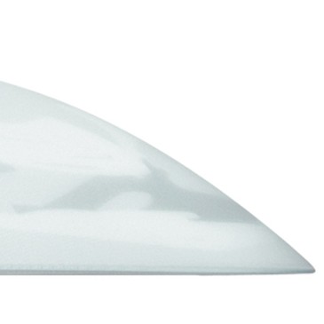 Abat-jour de suspension en verre blanc albâtre avec décoration Gradient Europe Fan