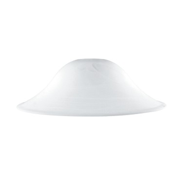 I-V07004304202000 - Paralume per Sospensione Vetro Bianco Alabastro 43x18 cm F42