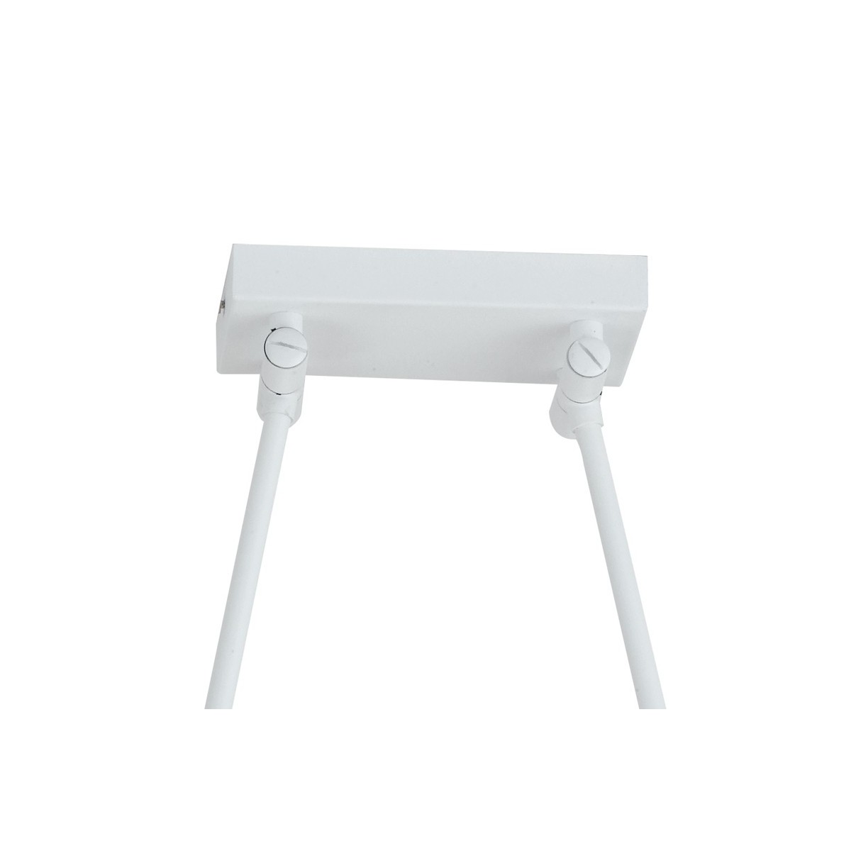 Base Plafoniera Book in Alluminio Bianco con Bracci...