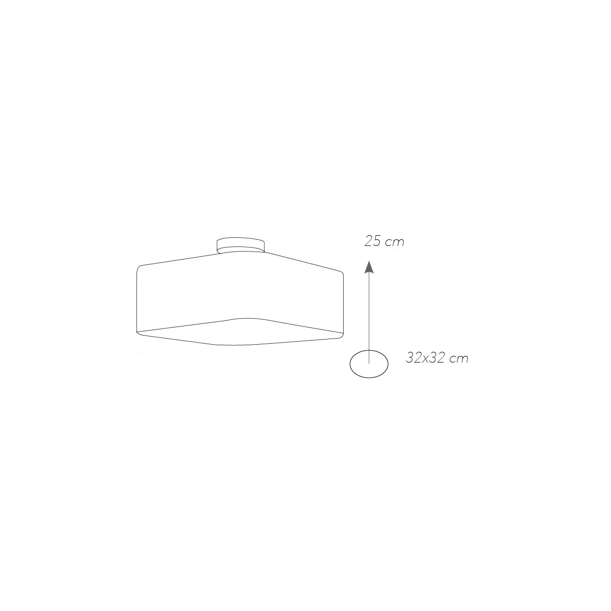 I-DEA-PL32 - Plafoniera Cubica Metallo Cromo Acrilico effetto Brillantini  Moderna E27