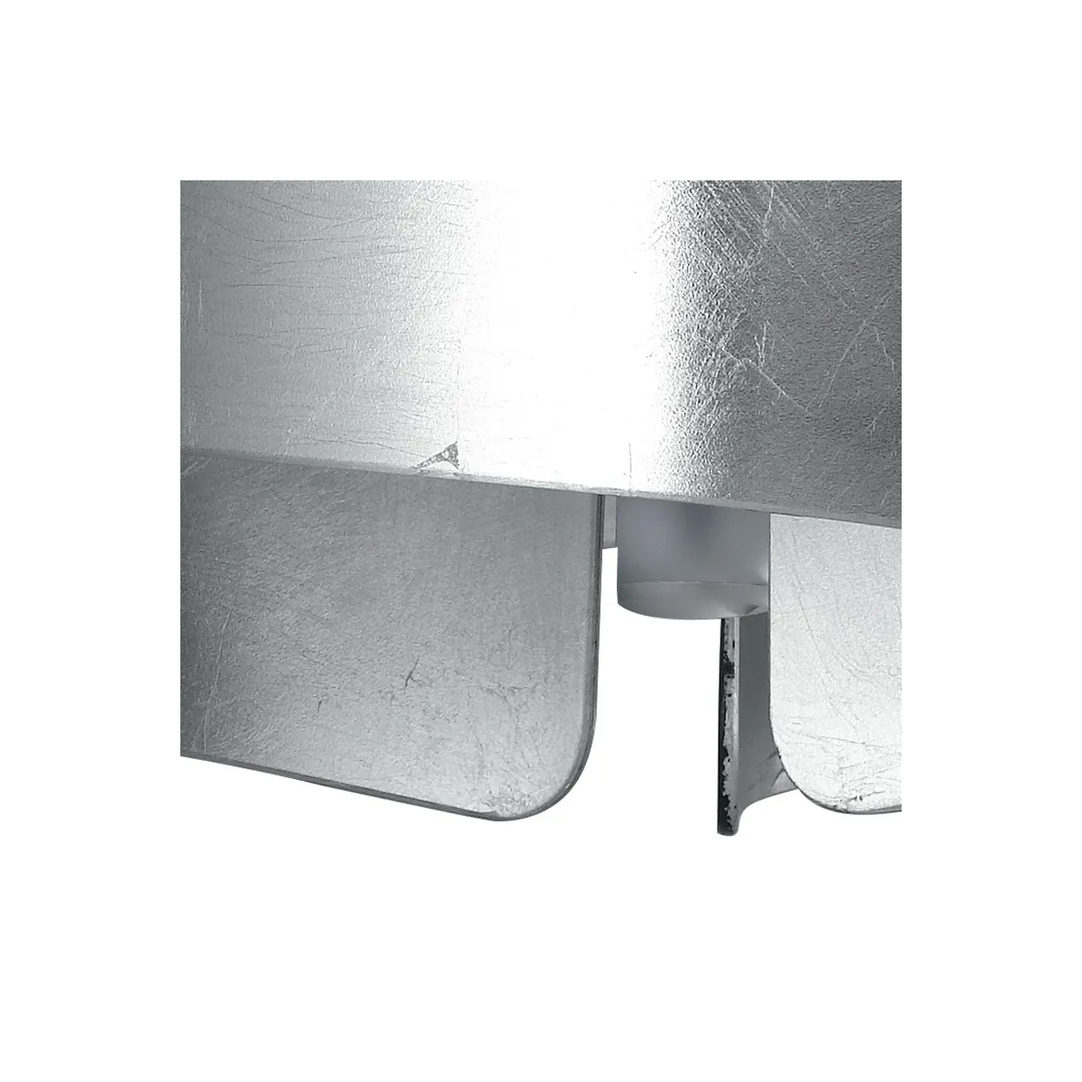 Plafonnier Silver Imagine avec diffuseurs en verre plié FanEurope