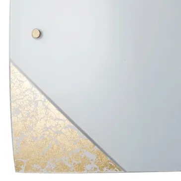 Diffuseur en verre blanc avec décoration dorée