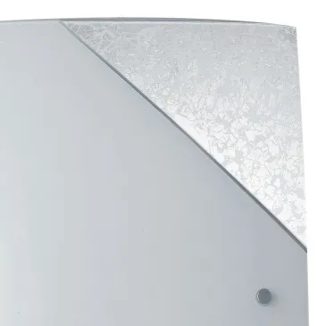 Diffusore in Vetro Bianco con Decoro Argento