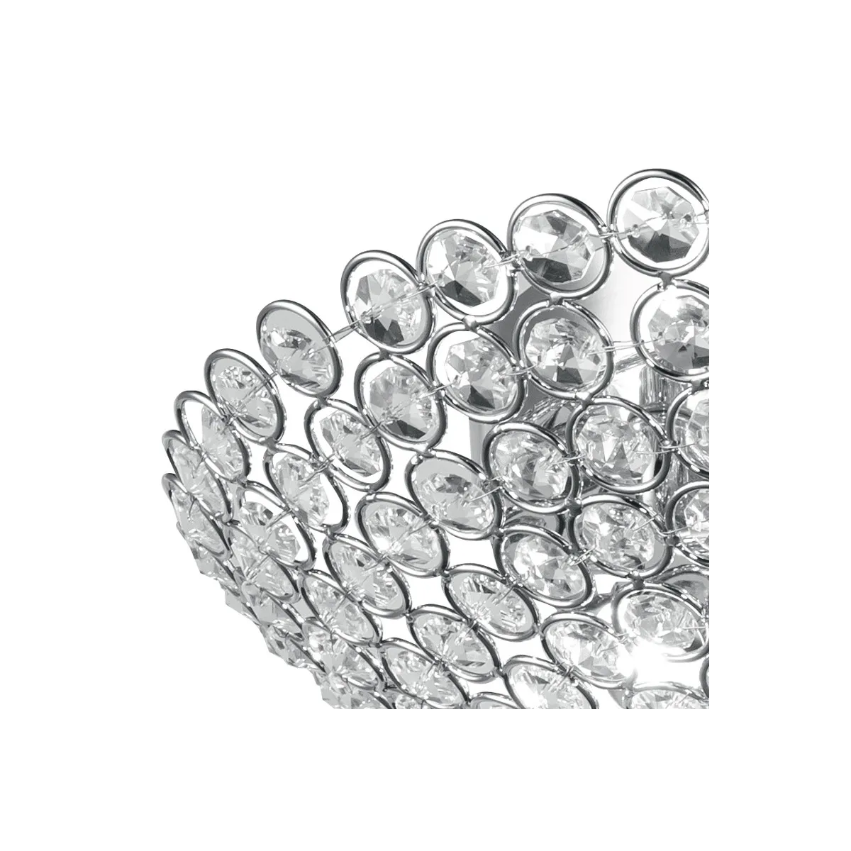 Decoro a Cerchi con Cristalli K9 Plafoniera Planet