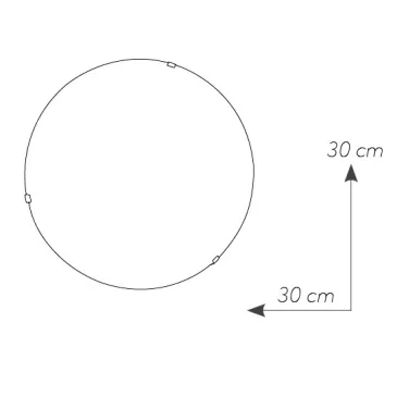 Plafonnier rond flèches...