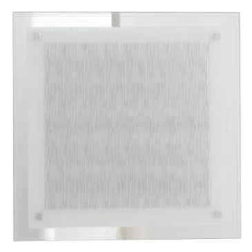 I-JOYCE/PL45 - Plafoniera Decoro Linee Quadrato Vetro Lampada Moderna Led 24 watt Luce Naturale