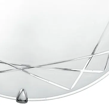 Diffuseur en verre satiné avec plafonnier Paradise Décoration gravée transparente géométrique