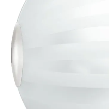 Diffusore in Vetro Bianco con Decoro a Fasce Satinate Linea Kuna FanEurope