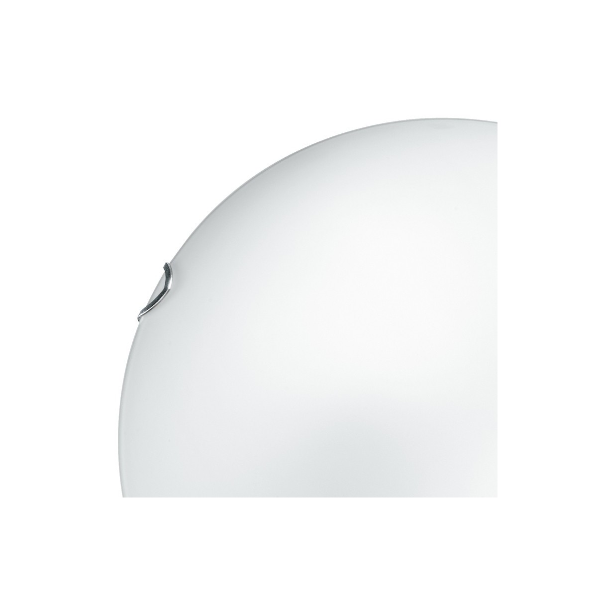 Diffusore in Vetro Bianco Opaco Plafoniera Oblo 30 cm