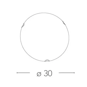 Plafonnier rond blanc en...