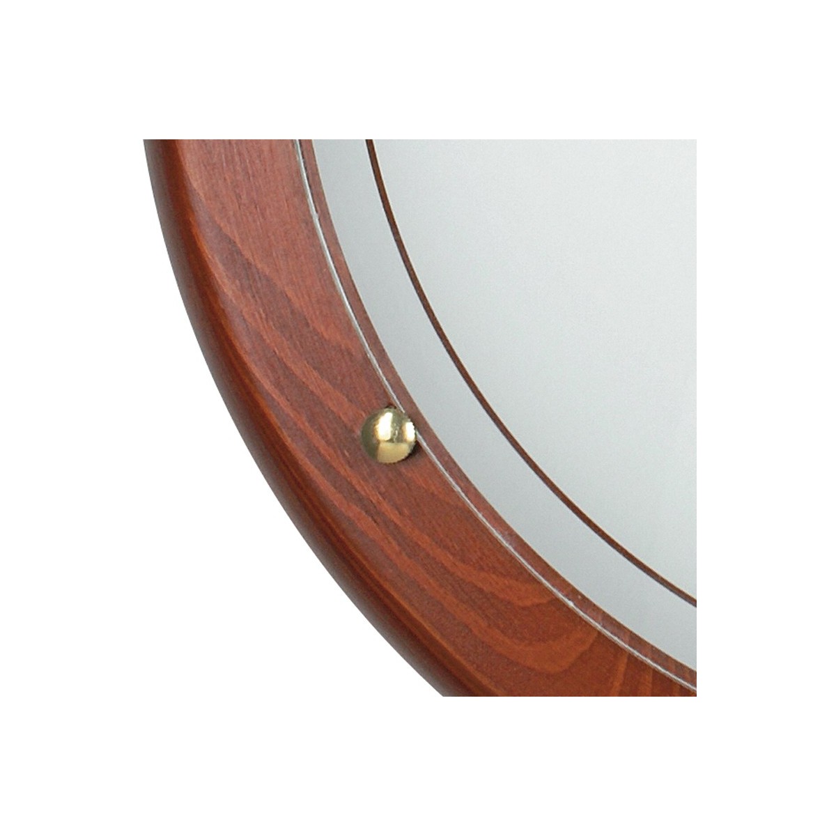 Diffuseur en verre blanc avec cadre en bois Plafonnier 40...