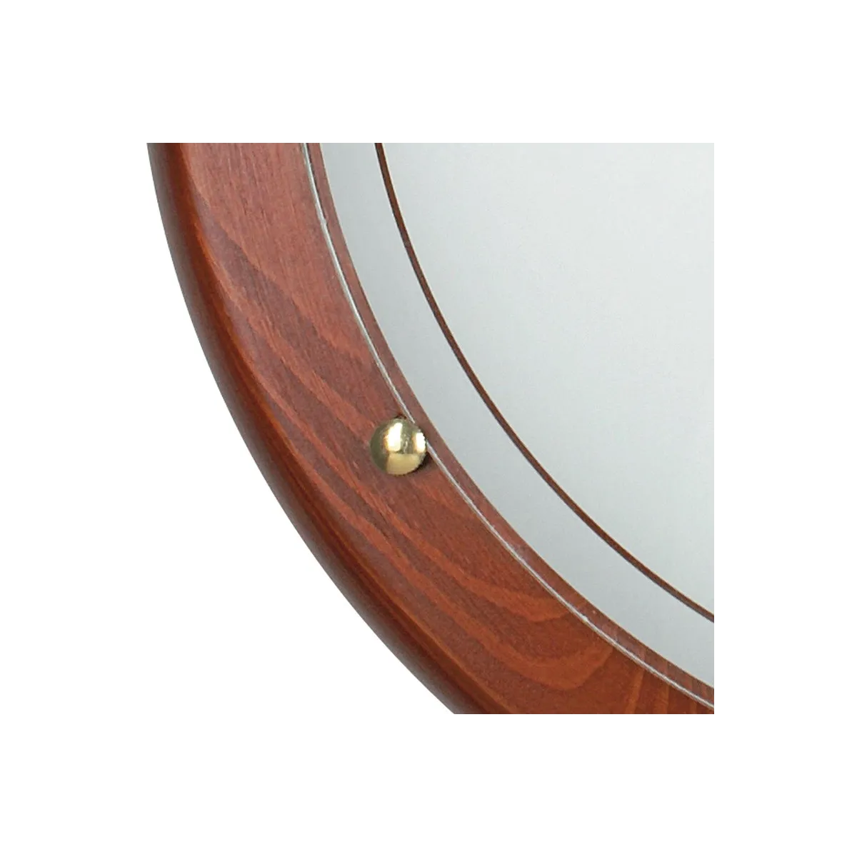 Diffuseur en verre blanc avec cadre en bois Plafonnier 40 cm 1010 Fan Europe