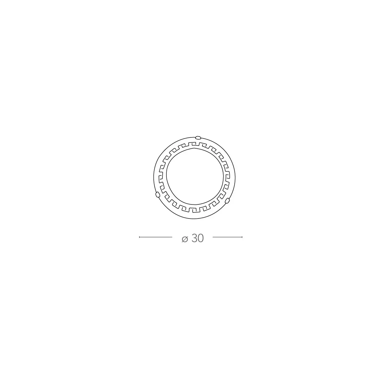 01/01012 - Plafonnier Rond Grec Classique Verre Marbre Ambre Intérieur E27
