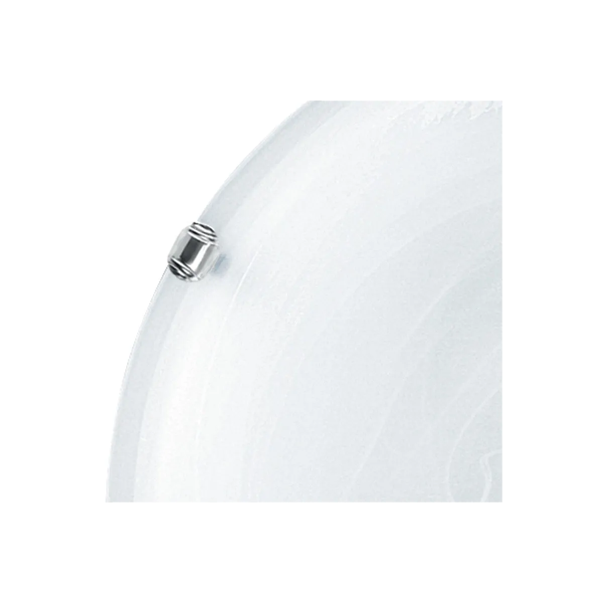 Diffusore in Vetro Bianco Sfumato Plafoniera 50 cm Duna FanEurope